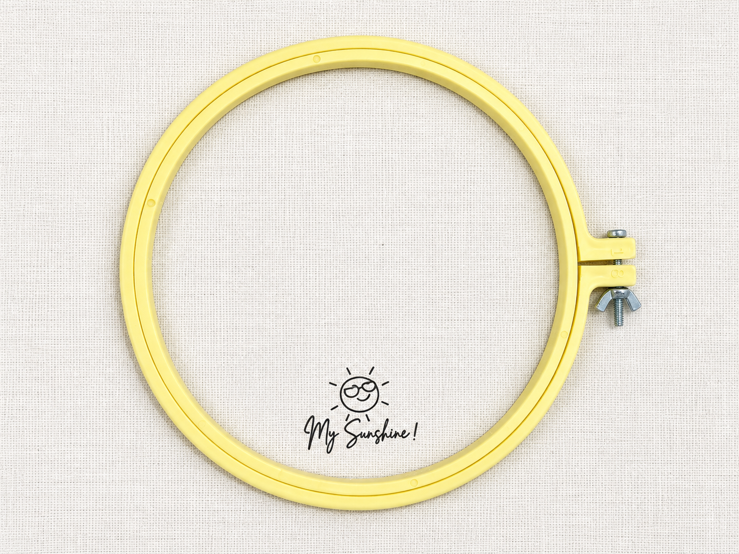 Bastidor amarillo con logo My Sunshine