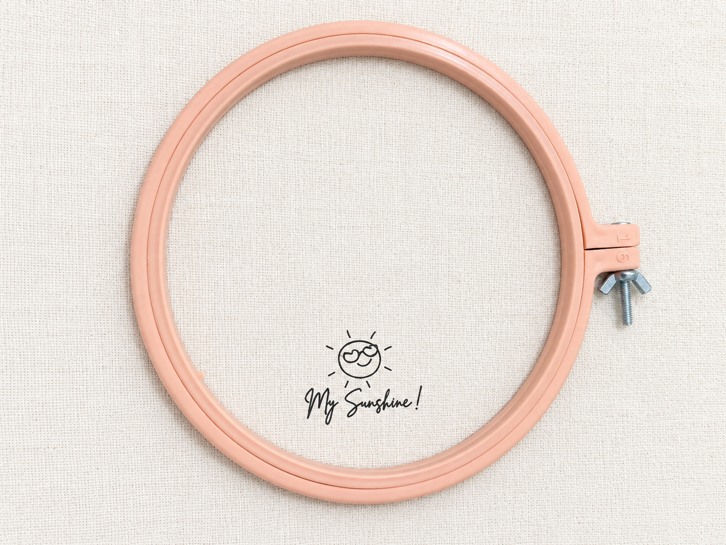 Bastidor rosa con logo My Sunshine
