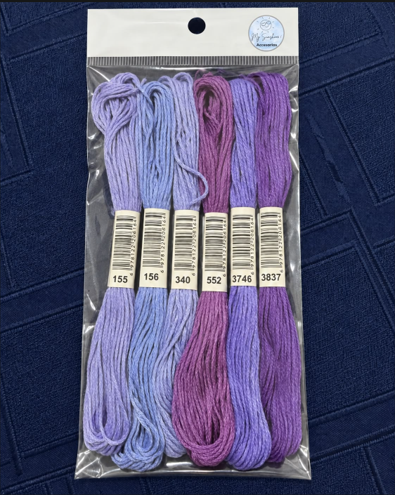 Set de hilos para bordar, gama de colores 3